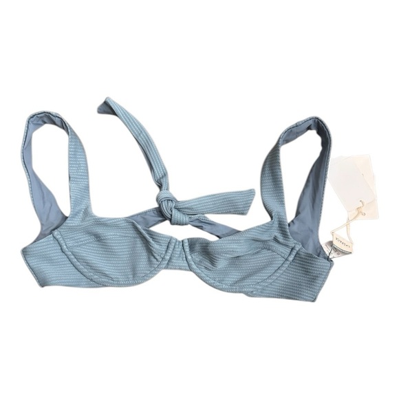 L*Space Eco Chic Repreve® Nikita Bikini Top - Slated Glass NWT - Picture 2 of 6